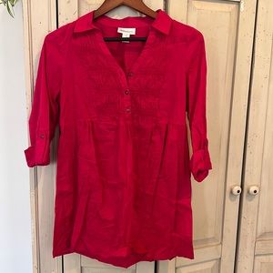 Motherhood maternity top (M) lightweight ties in back very good condition